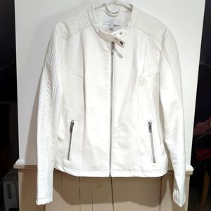 Embossed faux leather jacket